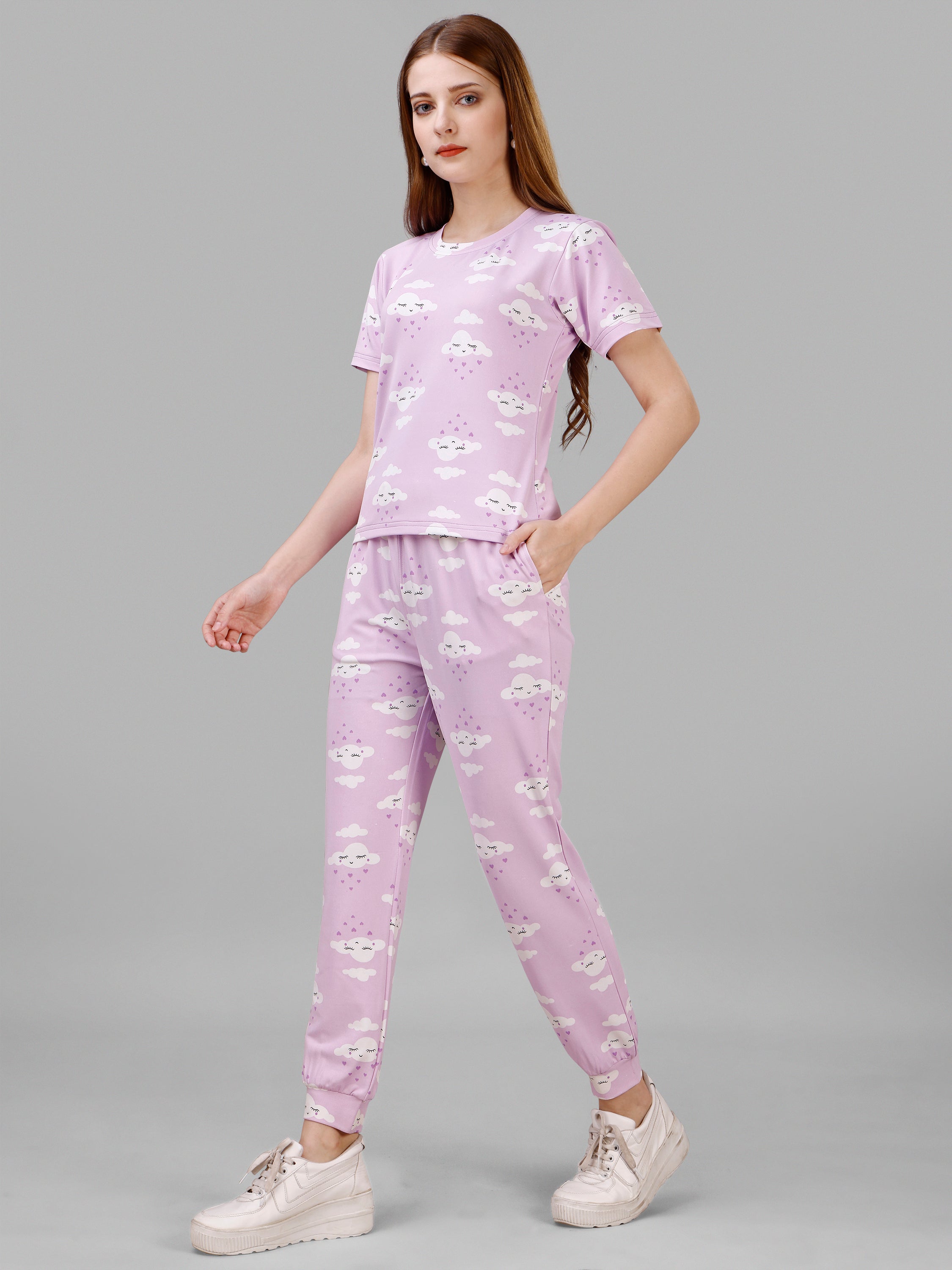 Women's Cloud Print Co-ord Set
