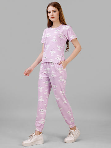Women's Cloud Print Co-ord Set