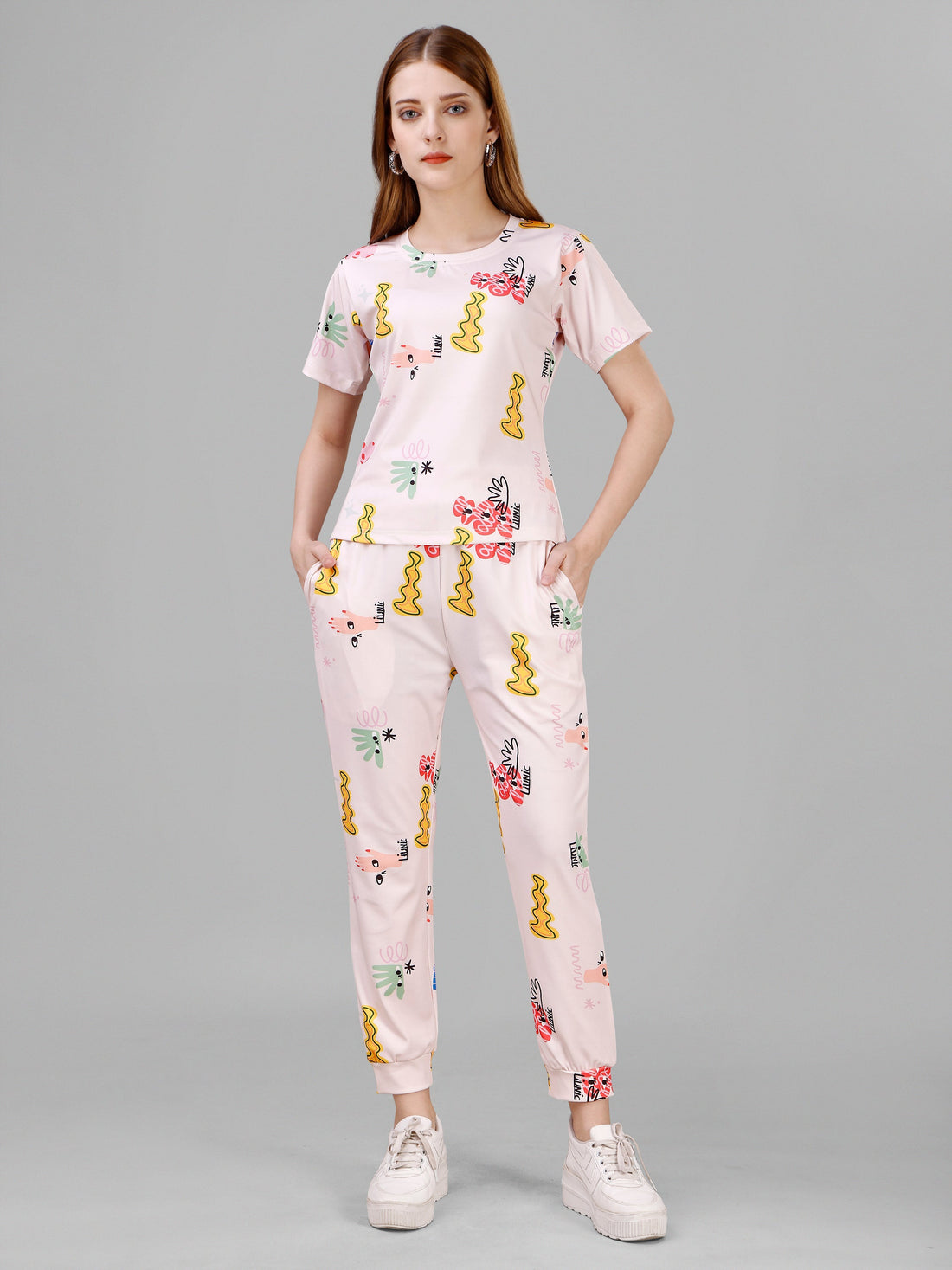 Light Pink Print Co-ord Set