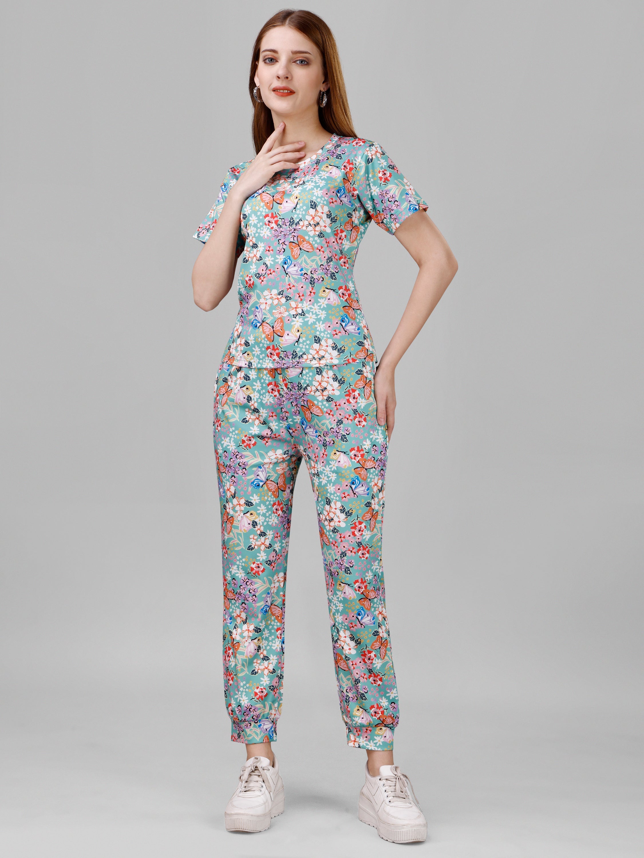 Women's Floral Print Co-ord Set