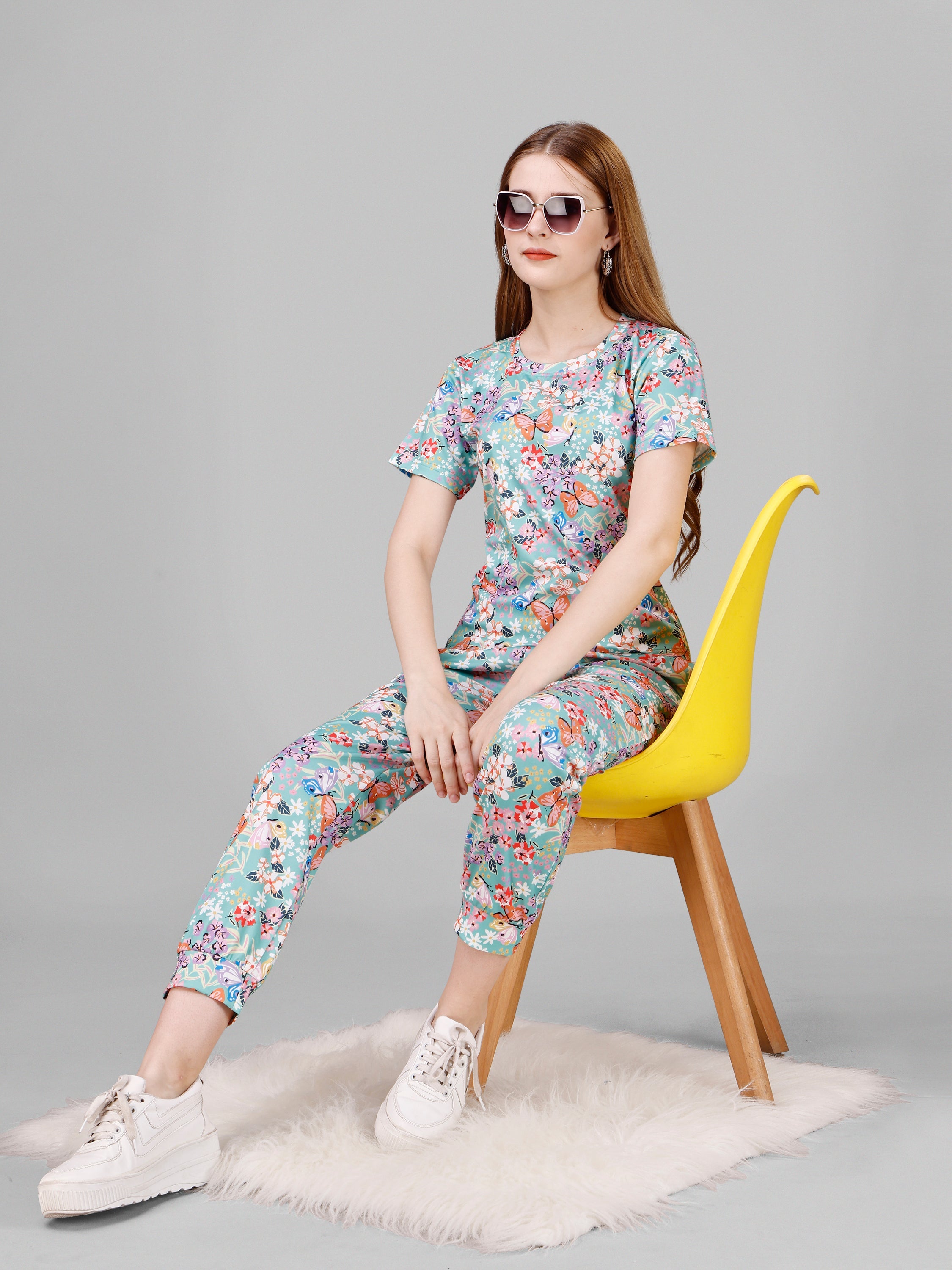 Women's Floral Print Co-ord Set