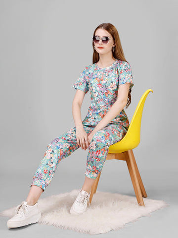Women's Floral Print Co-ord Set