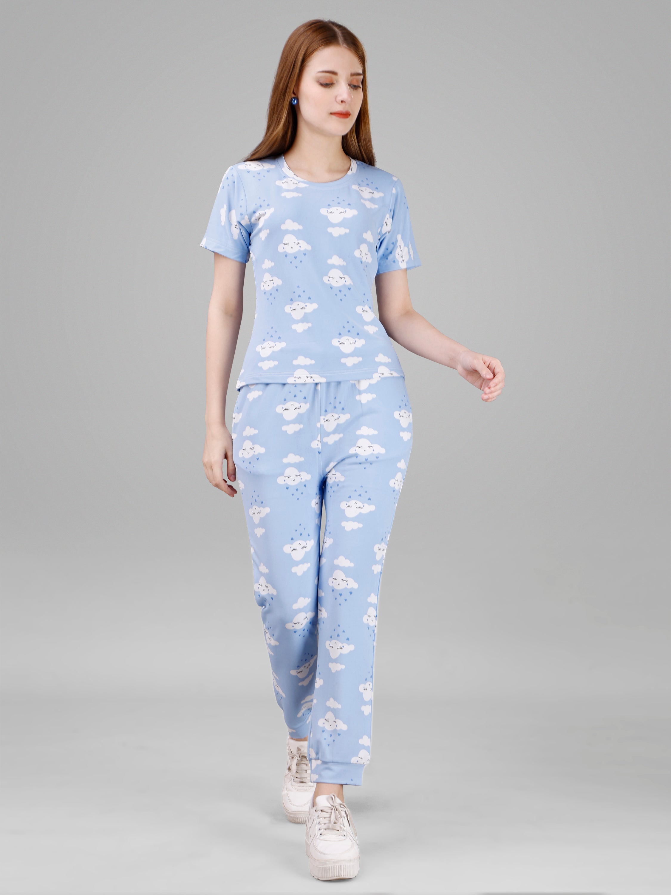 Light Blue Printed Co-ord Set