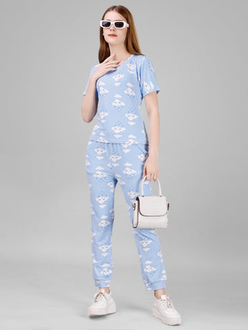 Light Blue Printed Co-ord Set