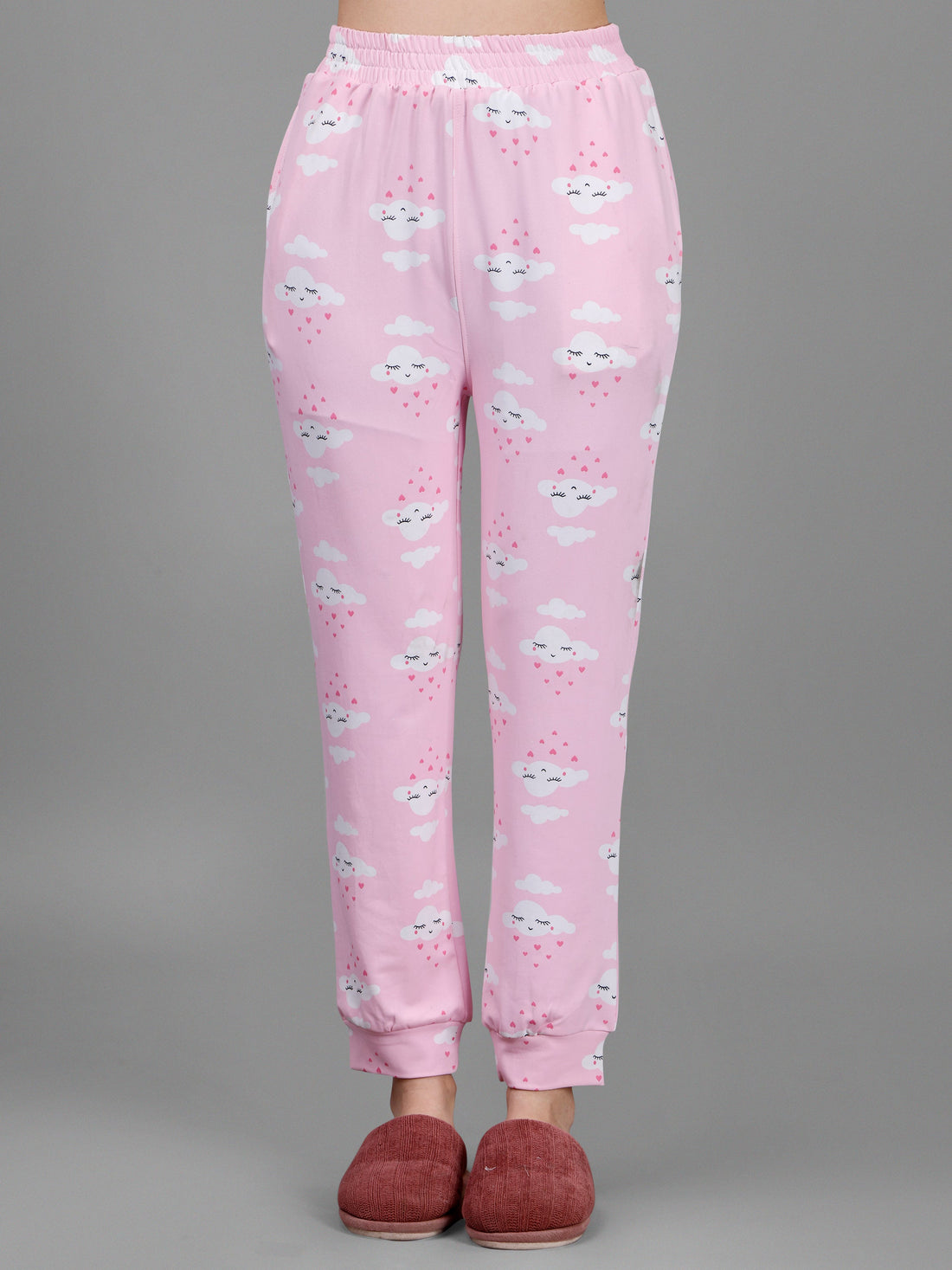 Pink Cloud Print Co-Ord For Woman