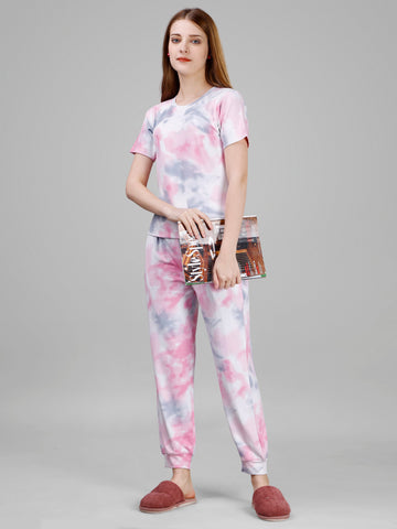 Pink Printed Co-ord Set